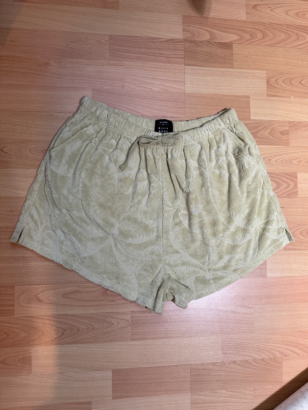 Billabong towel terry palm pattered Beach Shorts